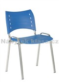 13 PLAST ČERNÁ- Konferenční židle, barva červená, modrá, černá, šedá