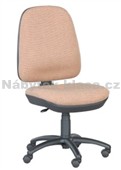 17 - Kancelářská židle, potah Cagliari, Tara, kolečka standard, kříž plast, píst černý, bederní opěr
