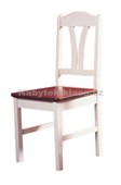Židle I, bílo-hnědá